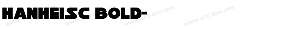 HanHeiSC Bold字体转换